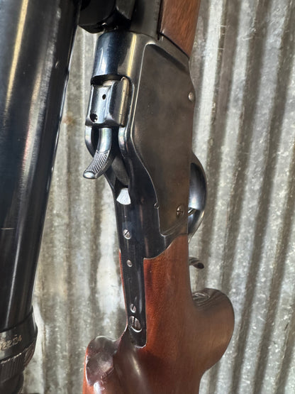 Custom Winchester 1885 High Wall Target Rifle – .225 Winchester – Heavy Barrel – B&L Balvar 24 Scope