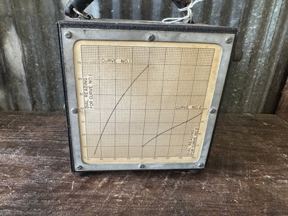WWII Aircraft Test Indicator Unit – Calibration Graph Display (Signal Corps Equipment)