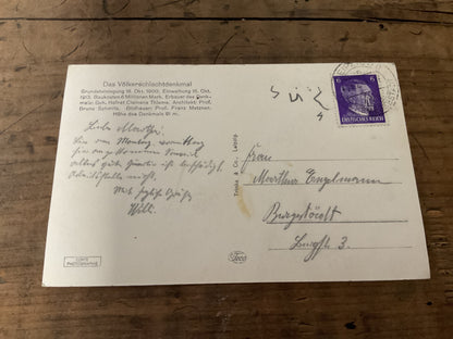 WWII German Engelmann Family Feldpost & Postcard Archive-Burgstadt Saxony 1940-1942-Military Unit Stamps