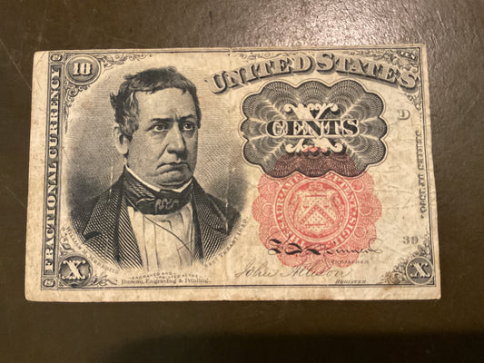 Civil War Fifth Issue Fractional Currency 1874