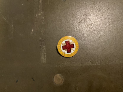 Bronze Enameled WWII Era (1940’s) Staff Assistant American Red Cross Volunteer Pin