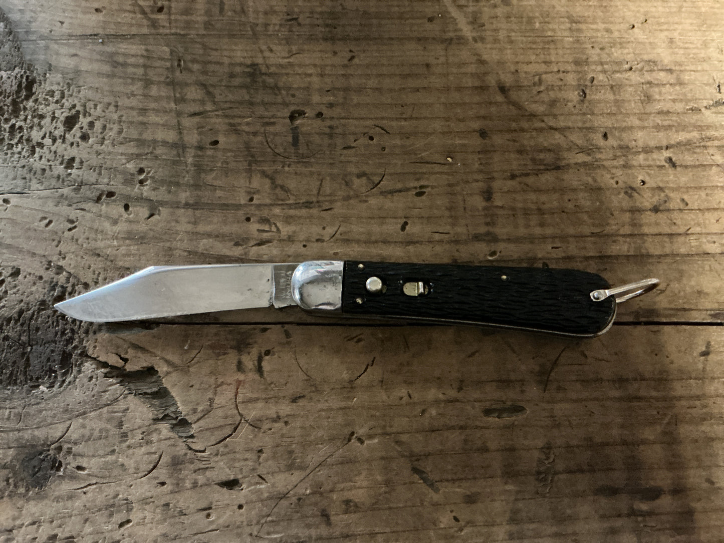 Vintage Schrade-Walden Automatic Switchblade Knife Pair-Walden, NY, USA-Matching Push Button Automatics