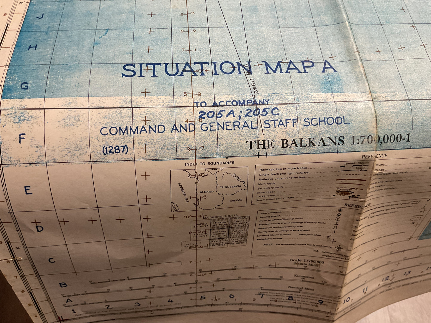 Situation Map A “The Balkans” 1:700,000-1