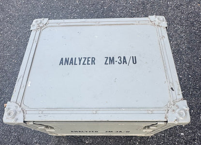 Vintage Military Capacitor Analyzer ZM-3A/U in Transit Case w/ Manual