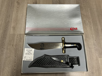 Case XX Jim Bowie 200th Anniversary 1790-1990 Bowie Knife-Box, Sheath, & Papers