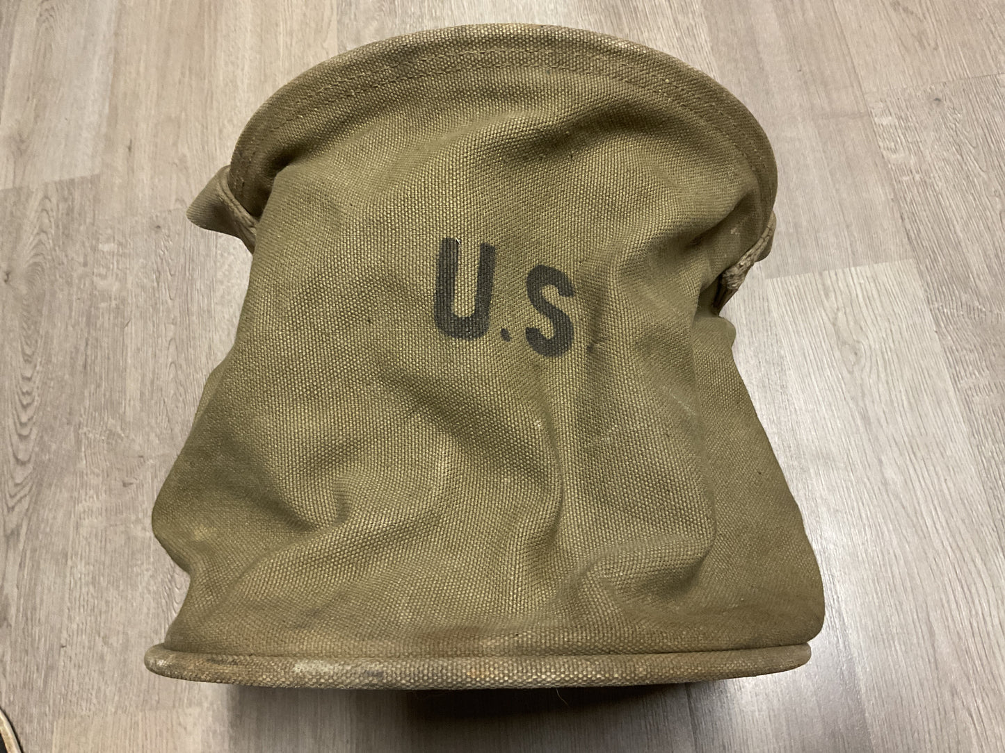 Original WWII U.S. Army Canvas Water Bucket