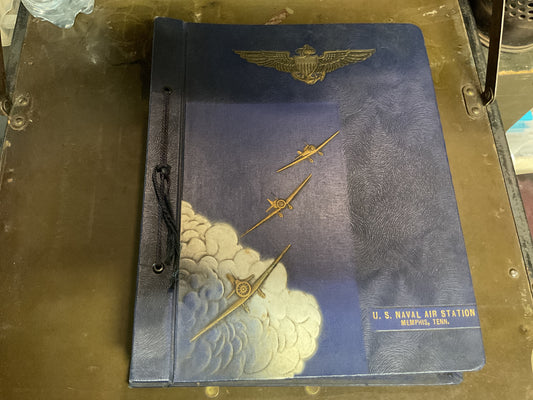 WWII Vintage US Naval Air Station Scrapbook