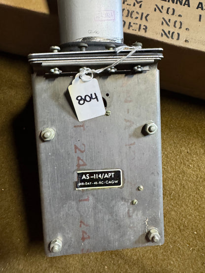 WWII U.S. Navy AS-114/APT Antenna Assembly — Boxed — Camfield Mfg. Co., 1945