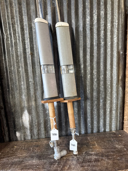 AN-40A / AN-40B Military Antenna Pair – Cold War Era Communications Antennas with Wooden Test Handles