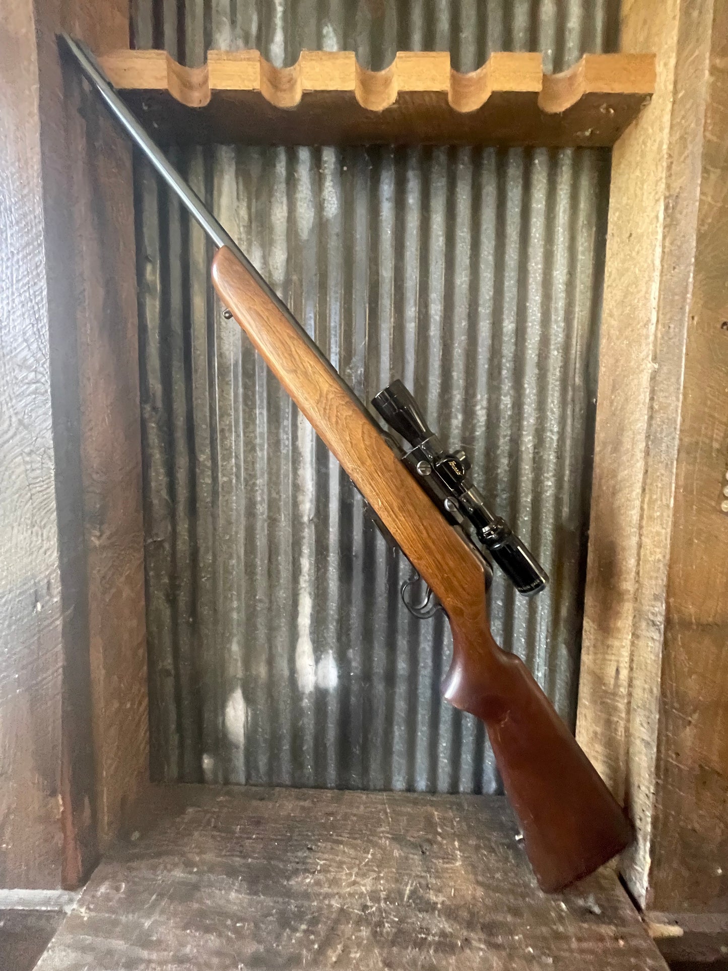 Savage Model 342 .22 Hornet Bolt Action Rifle w/ Burris 3-9x Scope