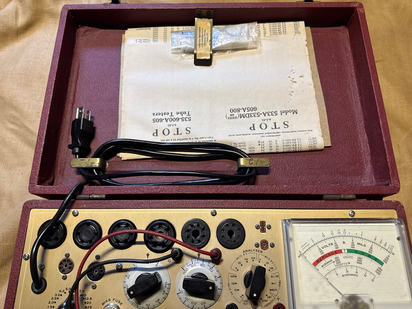 Hickok Model 605A Micromho Dynamic Mutual Conductance Tube Tester