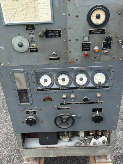 Large WWII-era radar/electronics transmitter cabinet