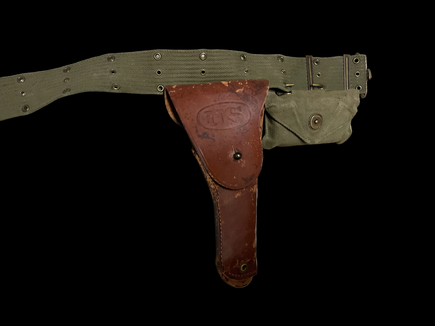 WWII US Army Pistol Belt Rig