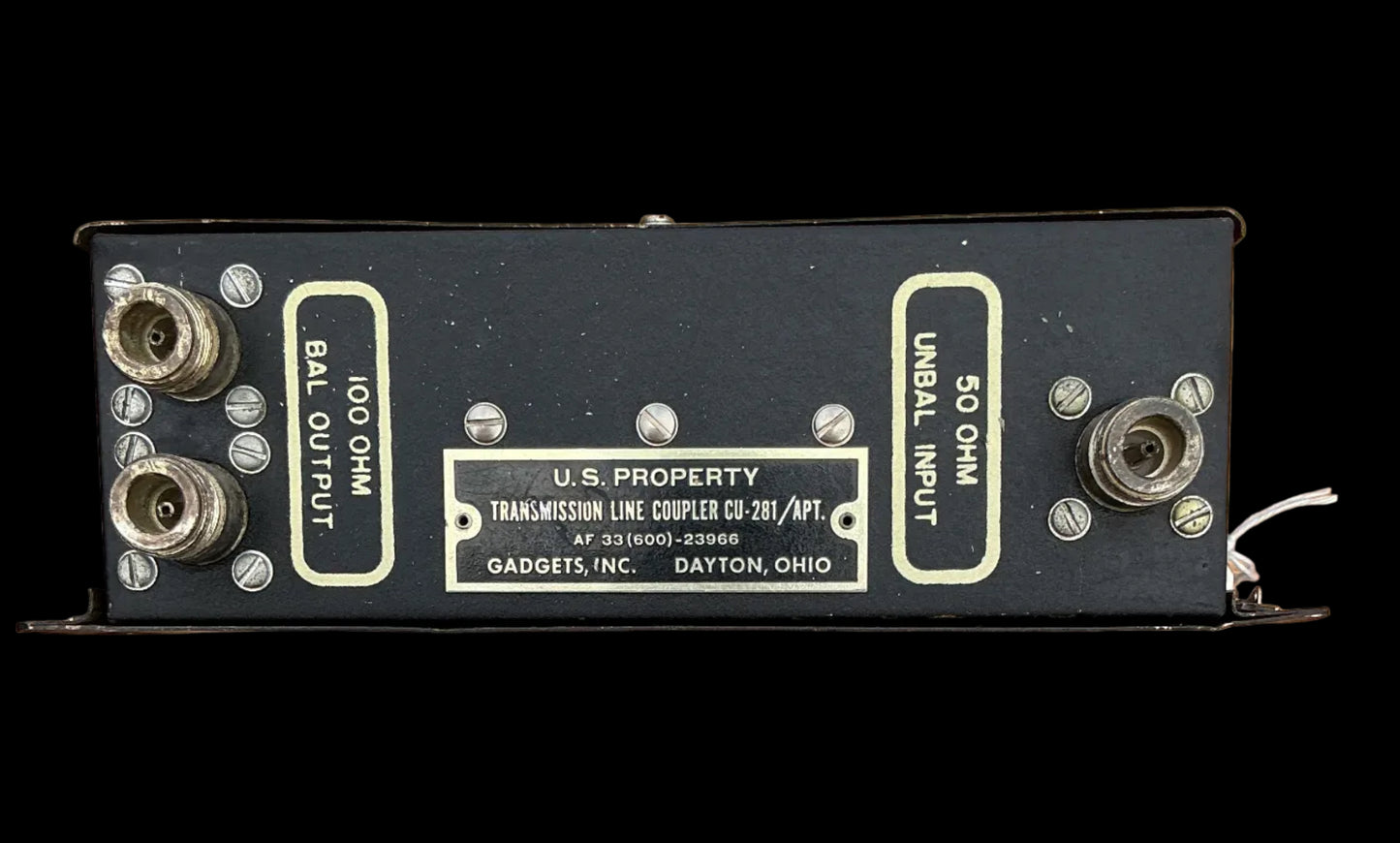 U.S. Transmission Line Coupler CU-281/APT – Radar Test Equipment