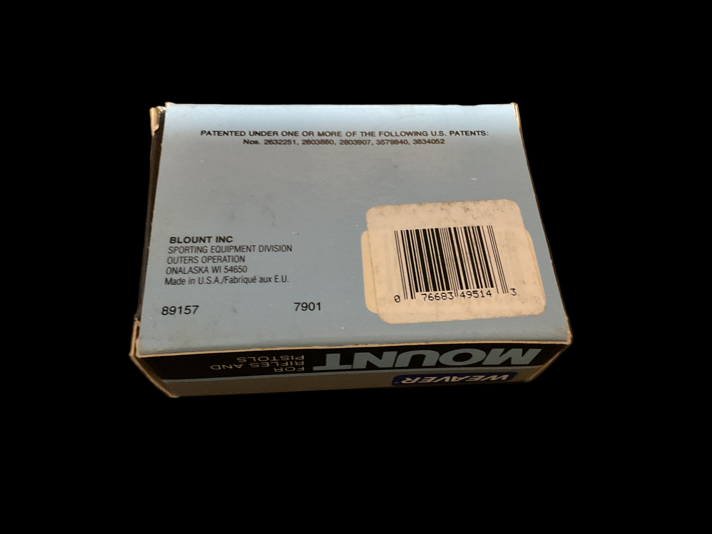 Weaver Mount for Rifles and Pistols