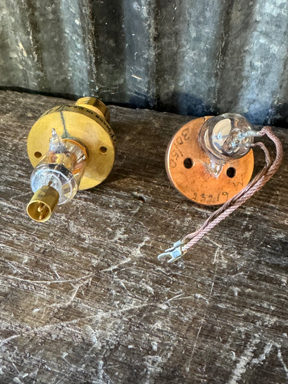 Pair of U.S. Navy 3C27/728A Microwave Radar Tubes