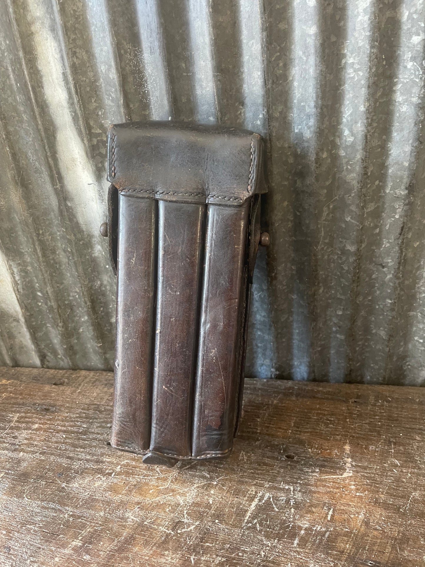 WWII Era MP-38 / MP-40 Magazine Pouch with 3 Magazines