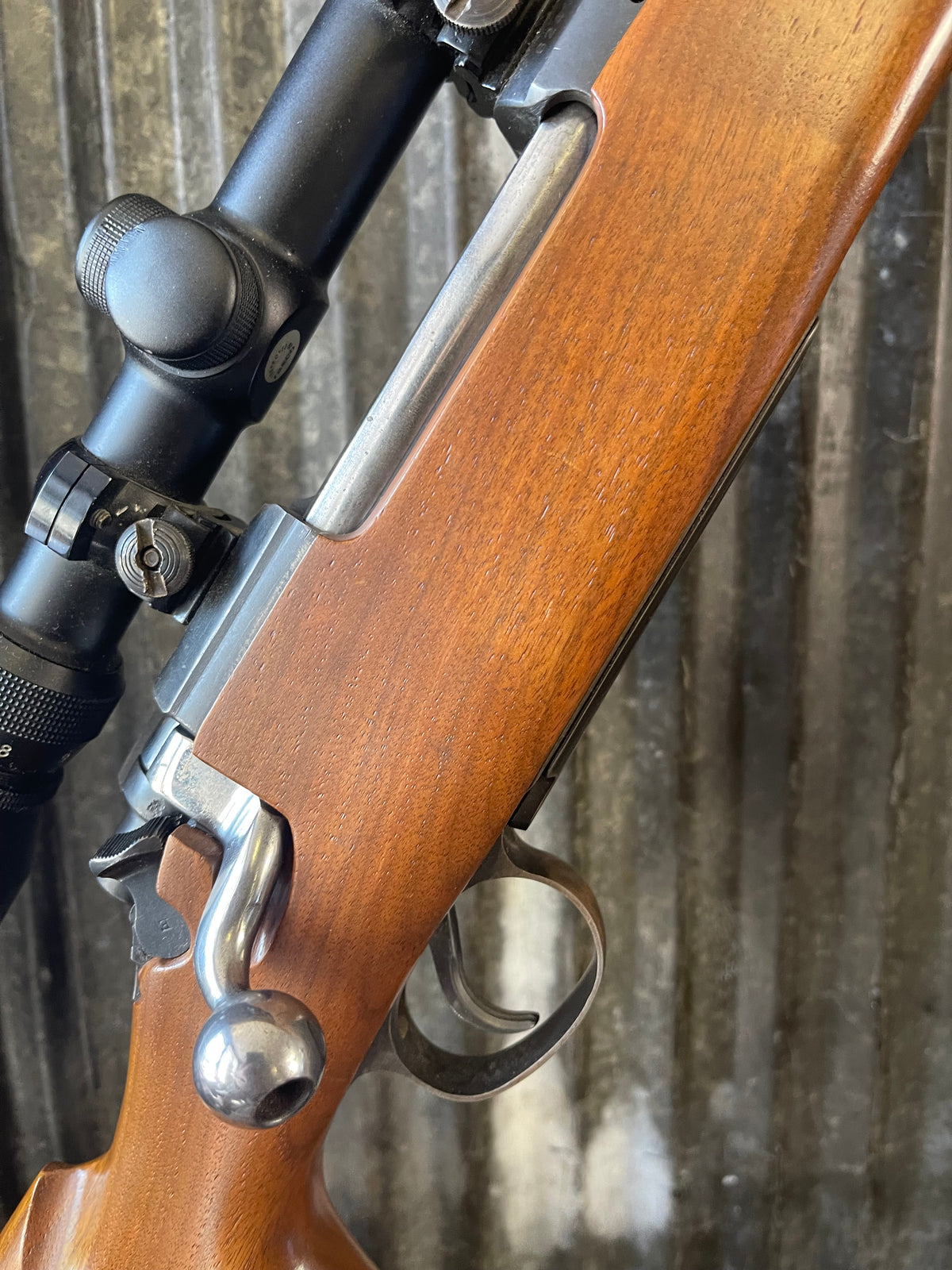 Sporterized P17 Enfield .303 British Bolt-Action Rifle w/ Tasco 3-9x Scope