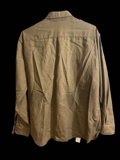 WWII Impressions US Officer’s 101 Airborne Wool Shirt with insignia