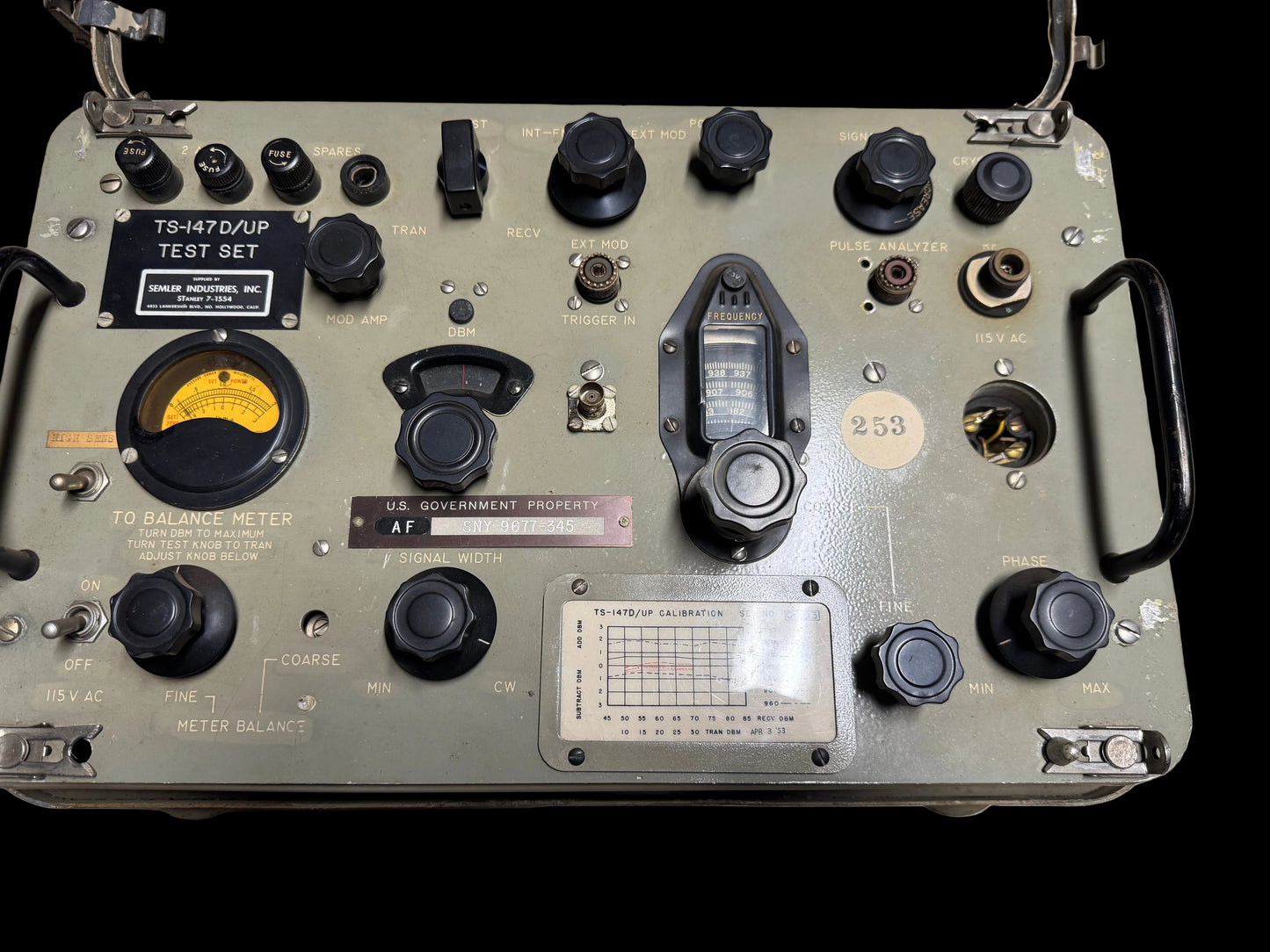U.S. Military TS-147D/UP Radar Test Set (Complete)
