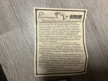 Imperial Schrade Ducks Unlimited 2003 Special Edition Set- Complete with Box
