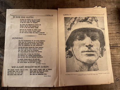 WWII German Propaganda Newspaper-Die O.E. Feldpost-Hitler’s Birthday Issue-2 April 1941 Issue