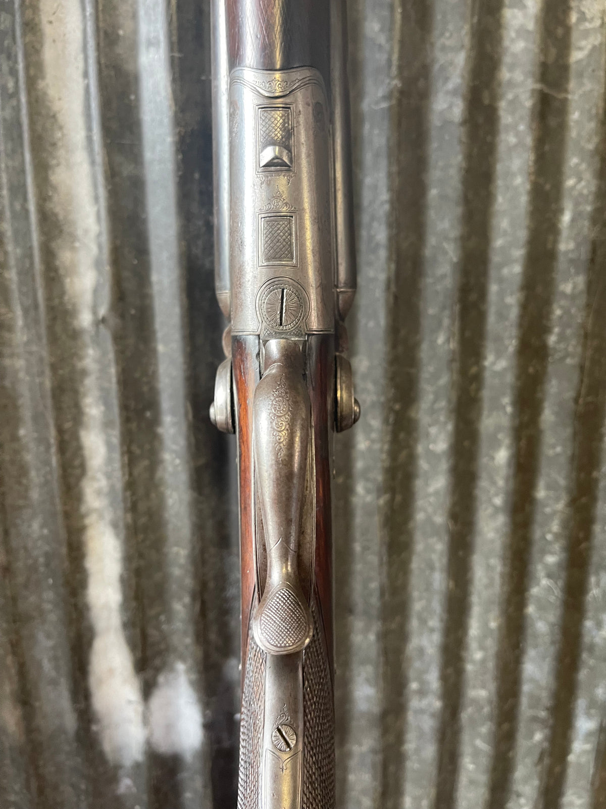 German I.A. Kuppscher Hammer Drilling – 16 Gauge x 16 Gauge / Rifle – Underlever Combination Gun