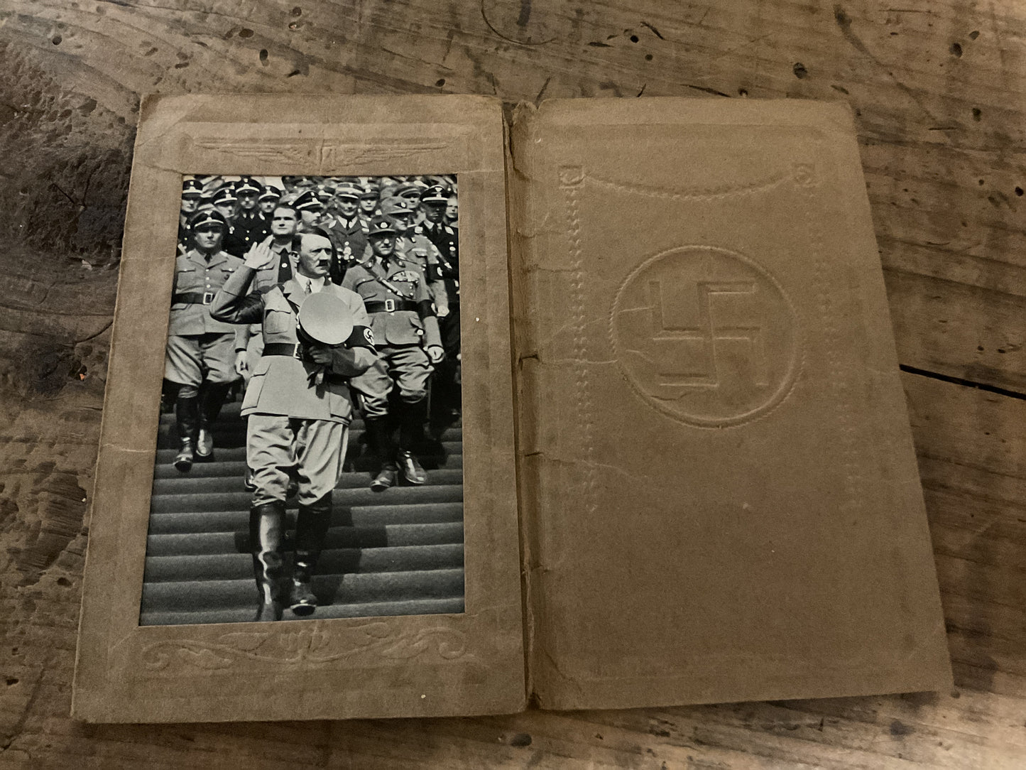 Original 1930s German Adolf Hitler Sammelwerk No. 15 Cigarette Card Album Page-Bild Nr. 179, 1935 Nuremberg Rally
