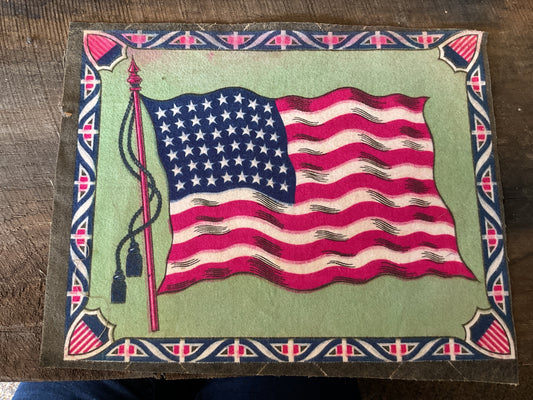 WWI Tobacco Felt Flag (approx 11x8)