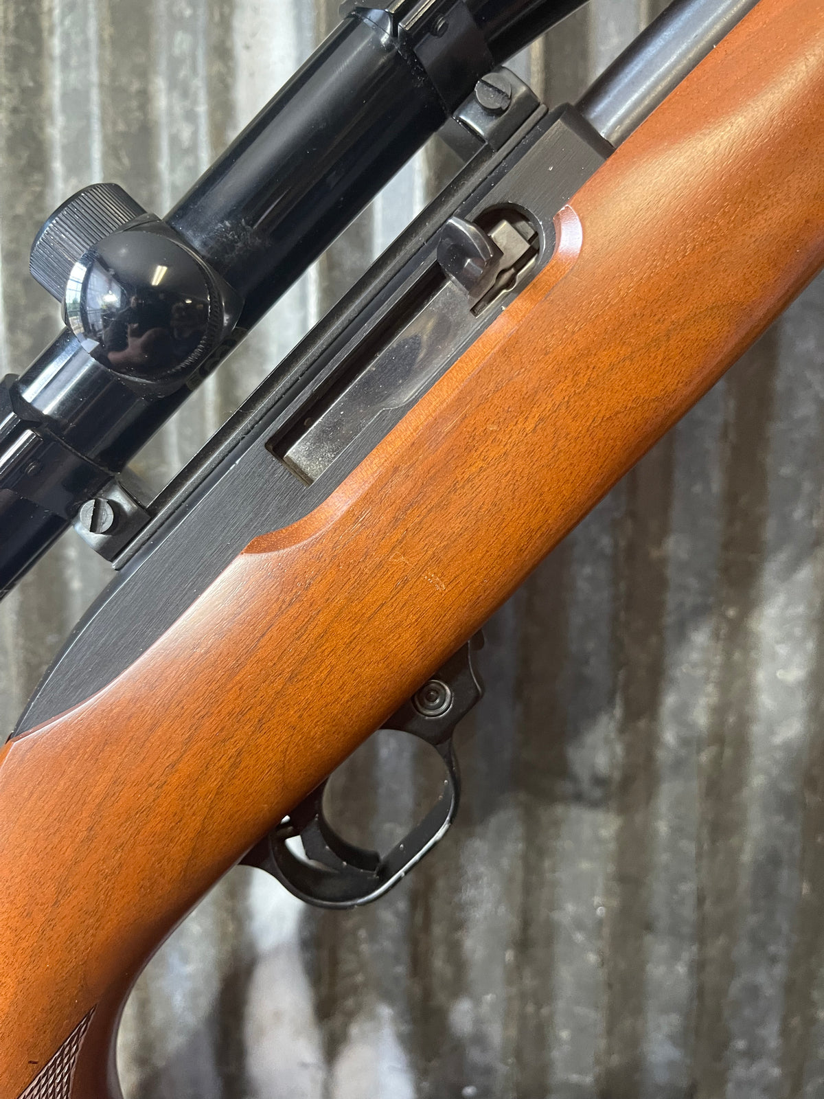 Ruger 10/22 .22 LR – Older Production – Bushnell Sportview Scope – Wood Stock