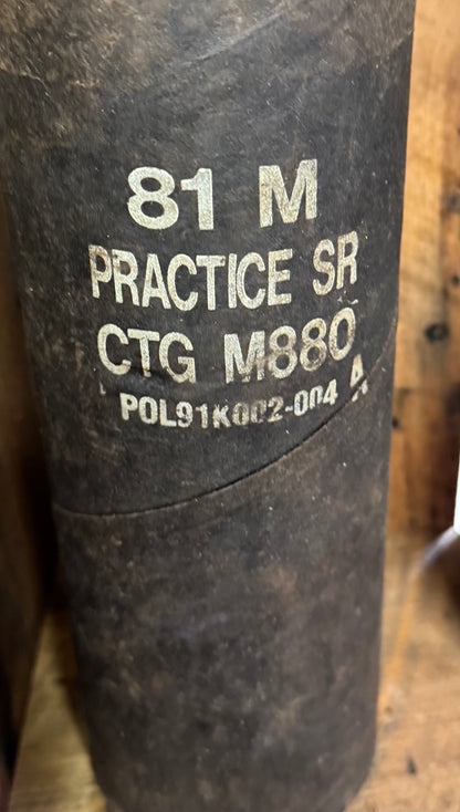 81mm Practice Mortar w/ Original Sleeve