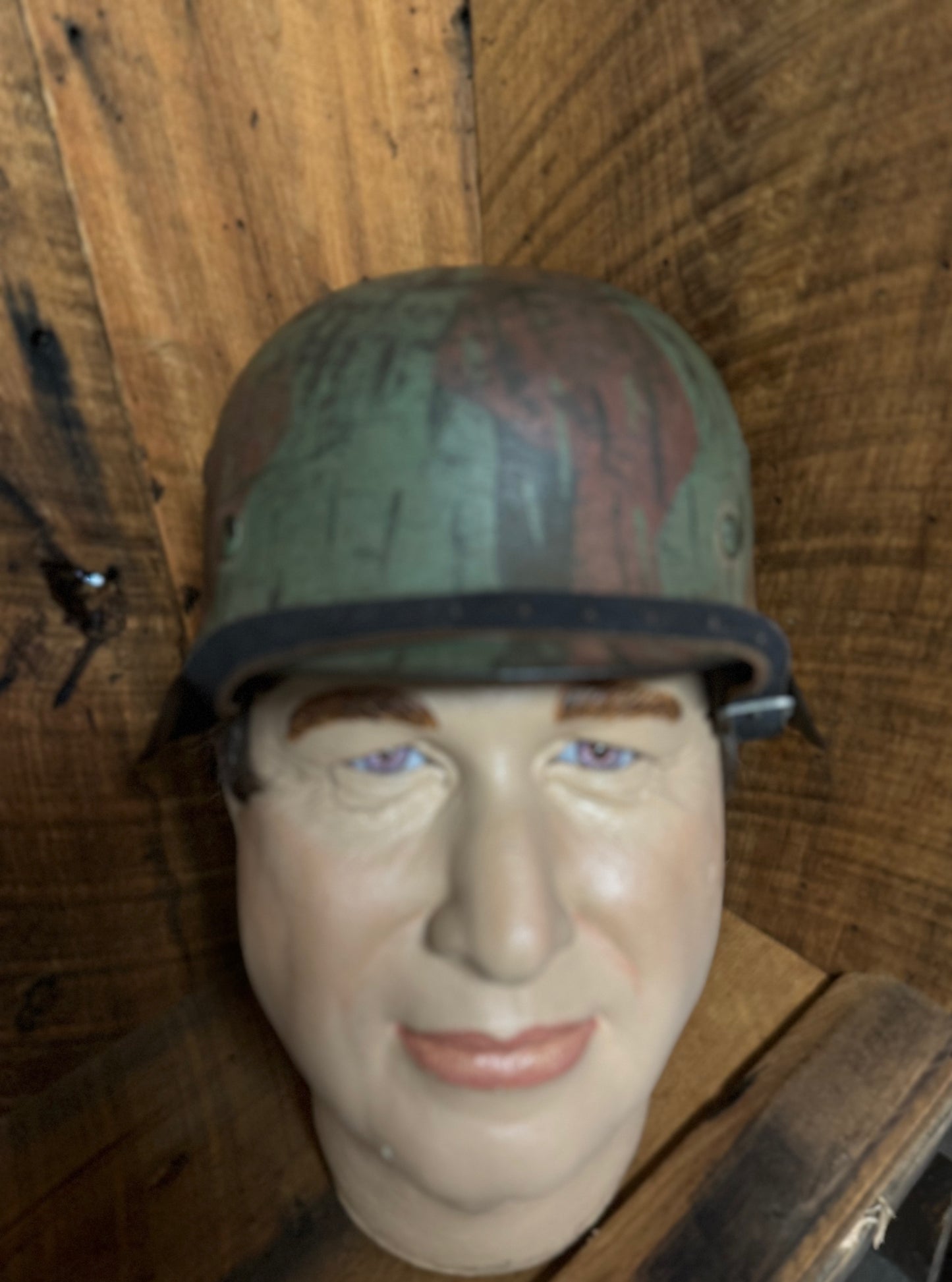 German WWII Camo hkP64 Helmet