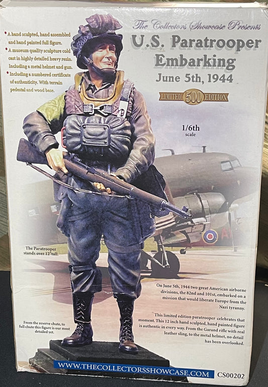 U.S. Paratrooper Embarking June 5th, 1944 collectible figure