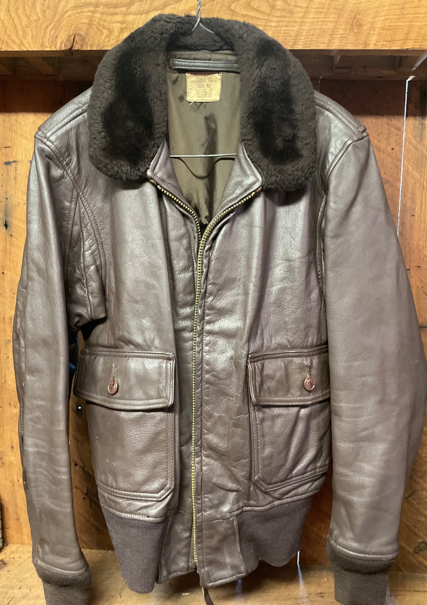1975 U.S. Navy G1 Leather Flight Jacket
