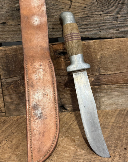 WWII Theatre Knife- Metal/Rope Handle