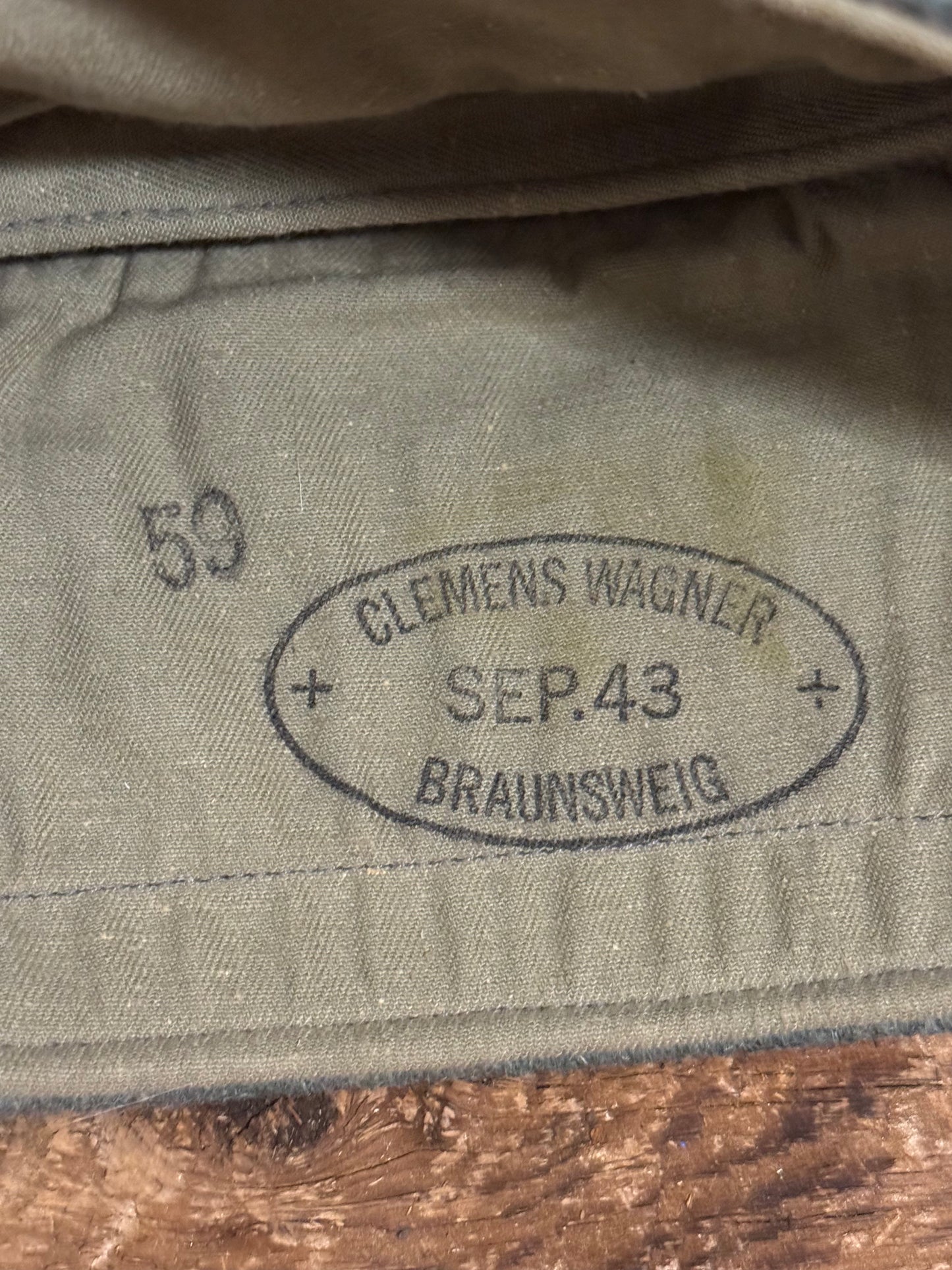 Repro WW2 SS Enlisted Cap Wool Green