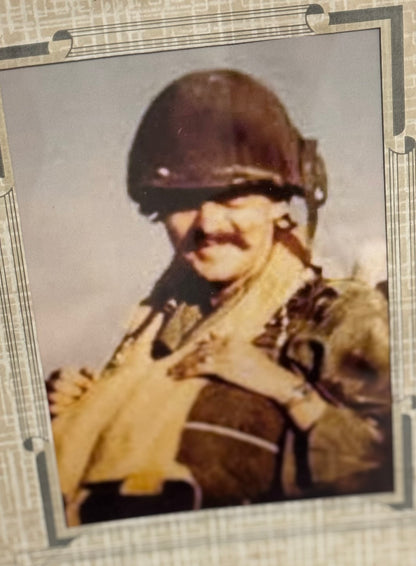 Battle of The Bulge-Paratrooper Captured & Signed Nazi Flag