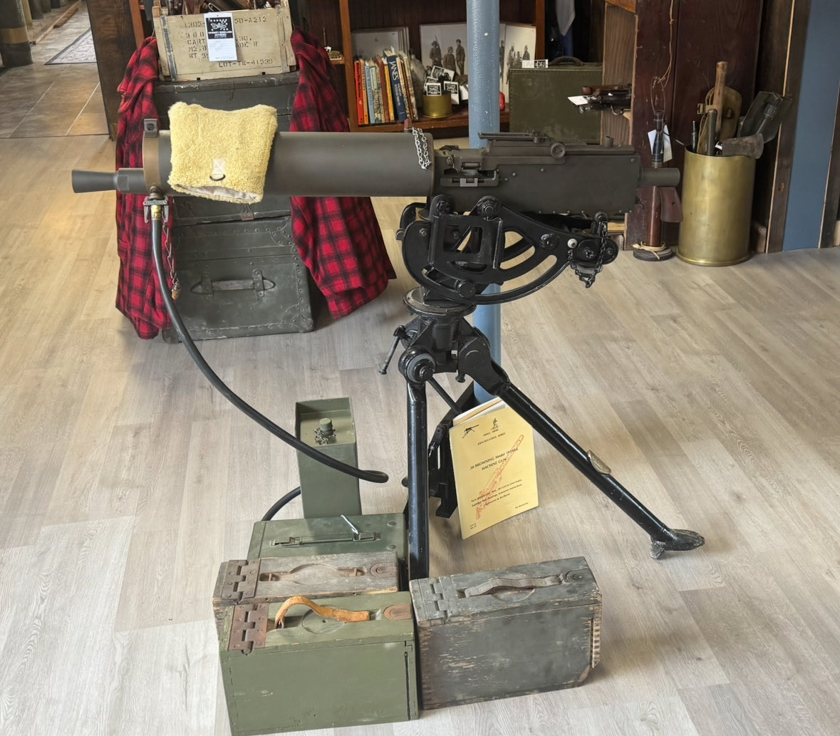 BROWNING MODEL 1928
WATER-COOLED .30 CAL MACHINE GUN
(SEMI-AUTO – OHIO ORDNANCE WORKS)