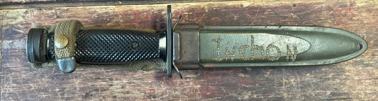 Korean War Personalized/Trench Art Bayonet