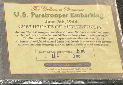 U.S. Paratrooper Embarking June 5th, 1944 collectible figure