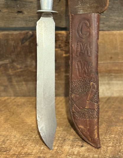 WWII Theatre Knife-Initials CMW