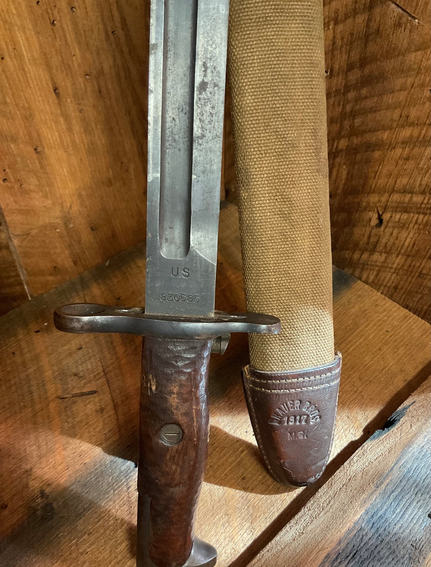 Exceptional M1905 Bayonet and M1910 Scabbard