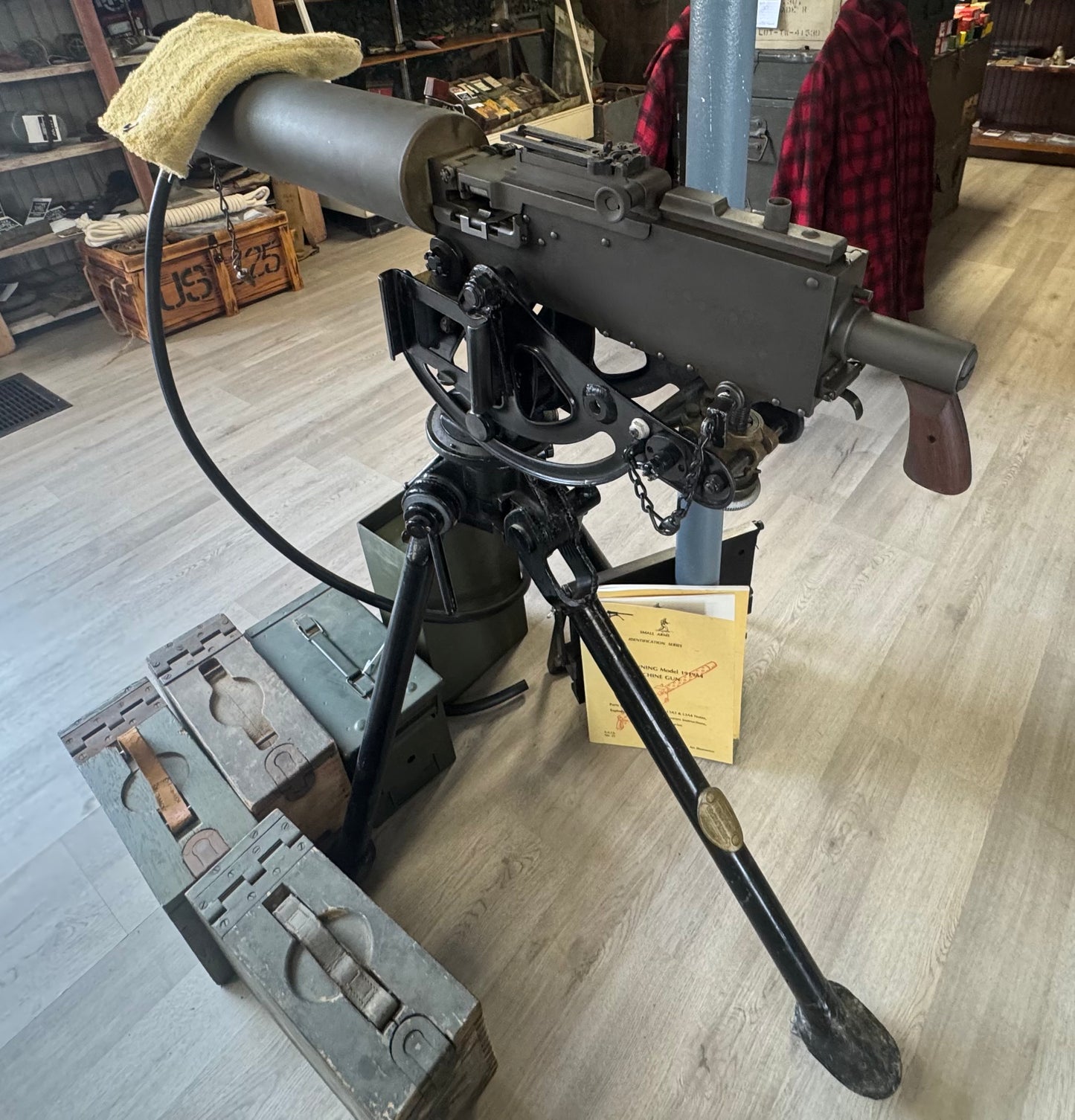 BROWNING MODEL 1928
WATER-COOLED .30 CAL MACHINE GUN
(SEMI-AUTO – OHIO ORDNANCE WORKS)