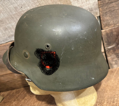 German WWII Helmet-Original Shell-Post War Refurb