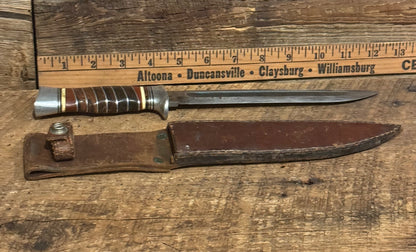 WWII Theatre Knife-Red/Wood