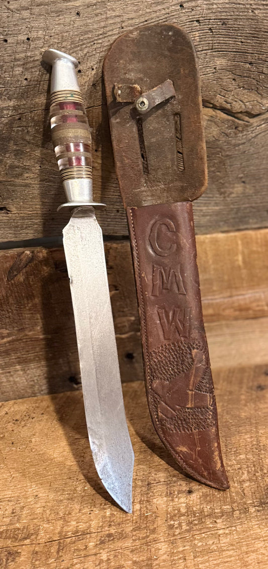 WWII Theatre Knife-Initials CMW