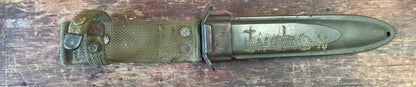 Korean War Personalized/Trench Art Bayonet