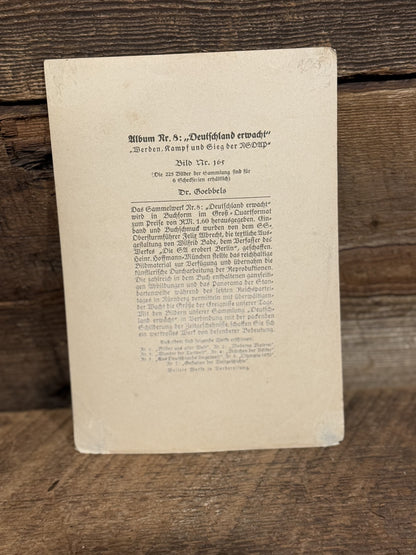 Original WWII German Propaganda Card-Dr. Gobels