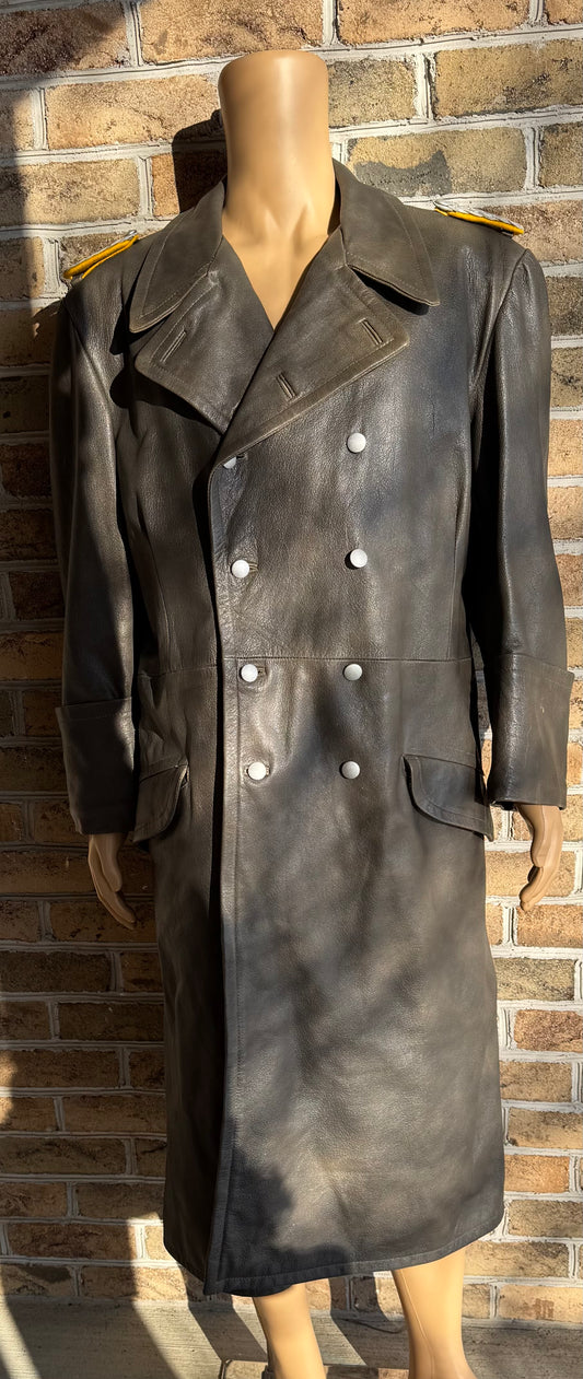 Luftwaffe Leather Greatcoat-High end Reproduction