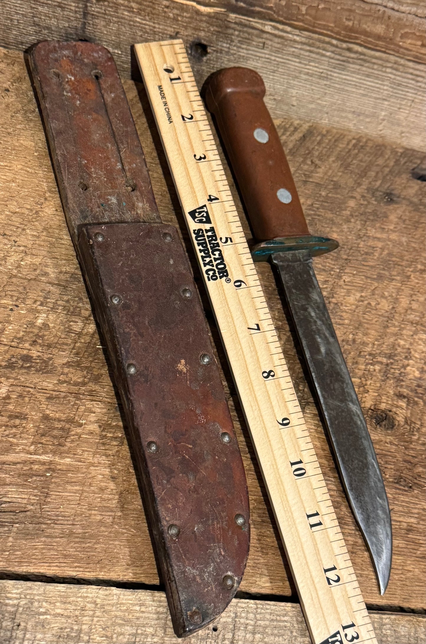 WWII Theatre Knife-Wooden Handle